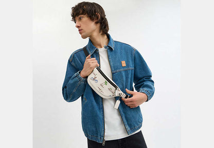 Warren Mini Belt Bag With Surf Print
