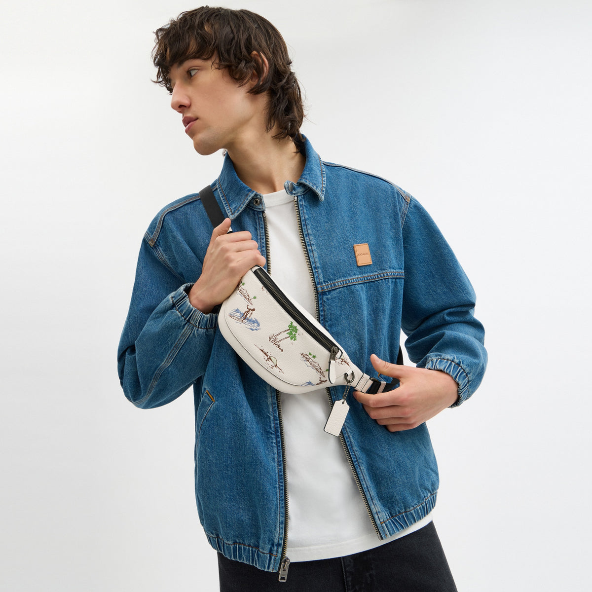 Warren Mini Belt Bag With Surf Print