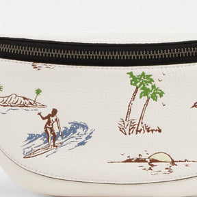 Warren Mini Belt Bag In Blocked Signature Canvas