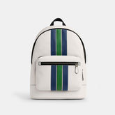 West Backpack With Varsity Stripe