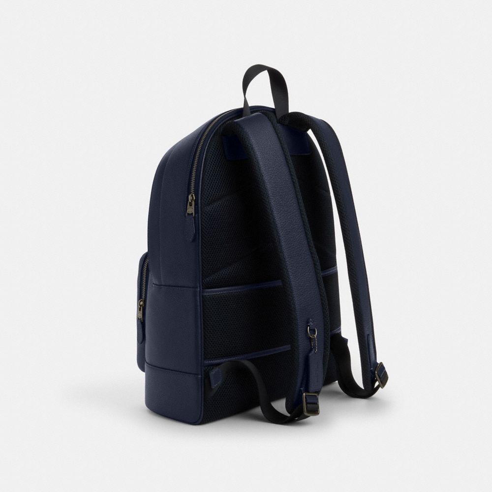 West Backpack In Blocked Signature Canvas