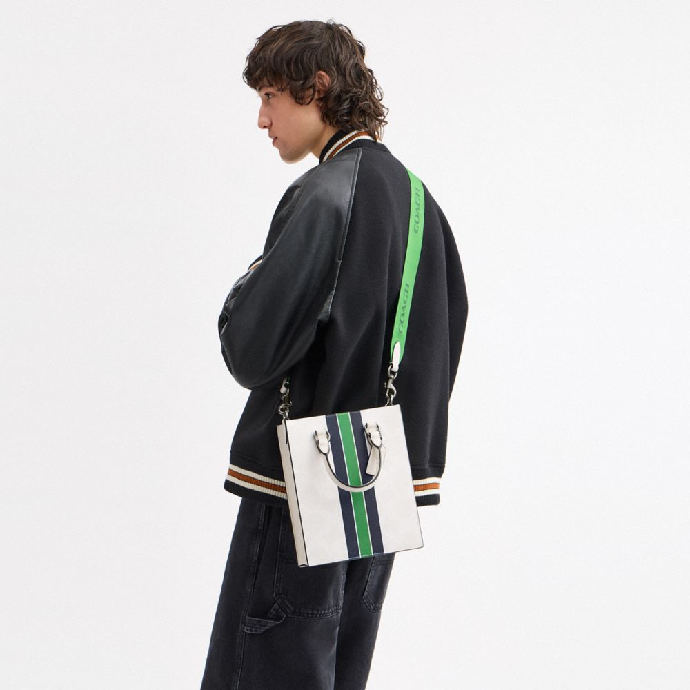 Dylan Tote Bag In Signature Canvas With Varsity Stripe