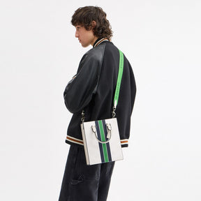 Dylan Tote Bag In Signature Canvas With Varsity Stripe