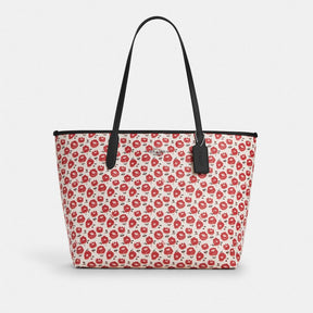 City Tote Bag With Floral Print