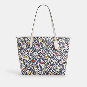 City Tote Bag With Floral Print