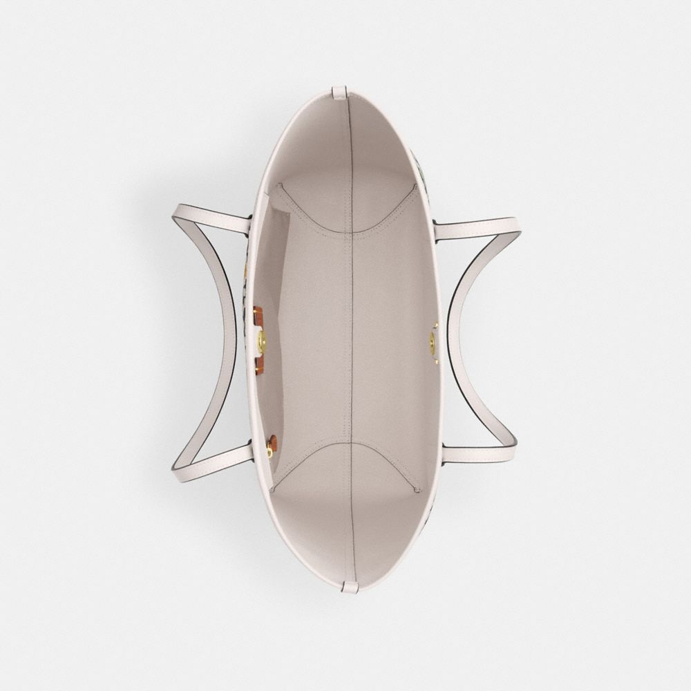 City Tote Bag With Floral Print