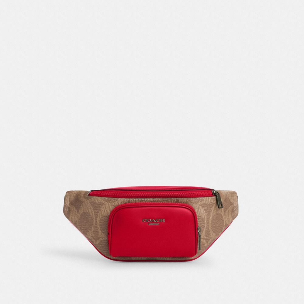 Racer Small Belt Bag In Maxi Signature Canvas