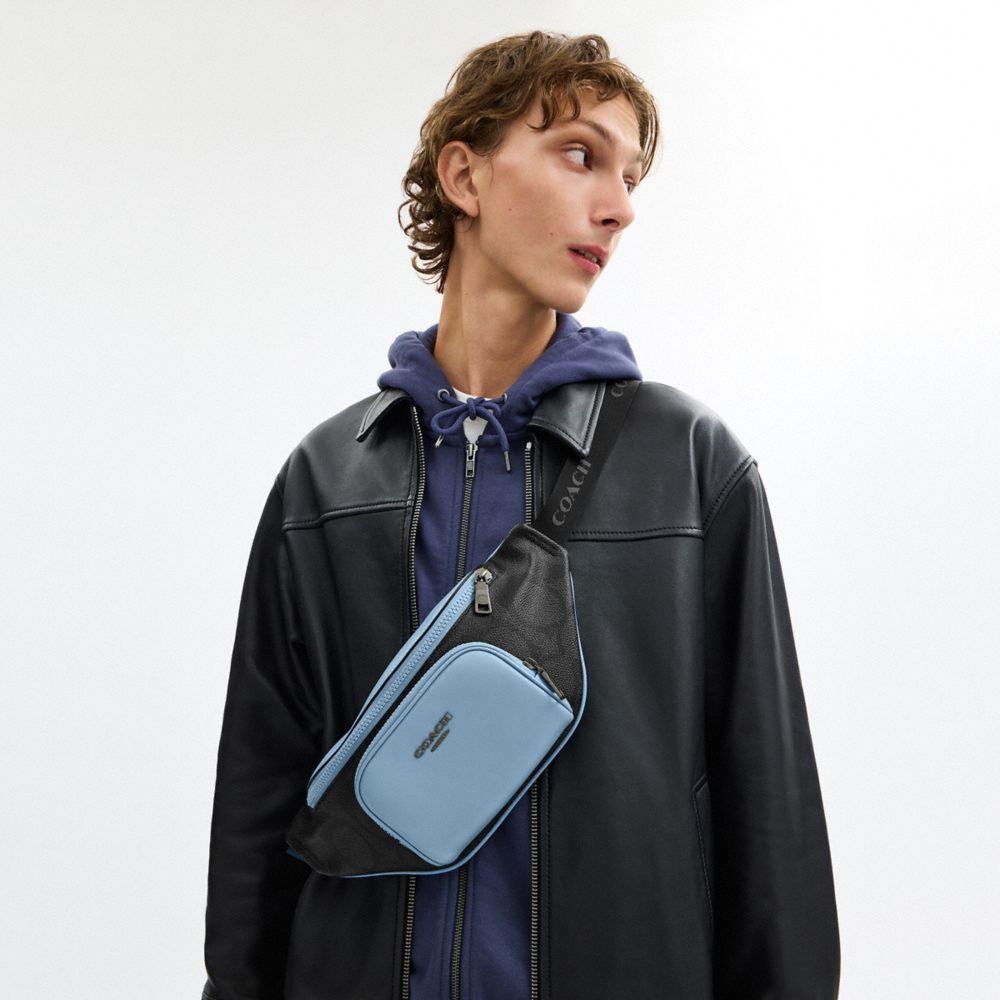 Racer Small Belt Bag In Maxi Signature Canvas