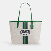 City Tote Bag In Signature Canvas With Coach Graphic