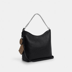 Laurel Large Shoulder Bag With Mirror Charm And Pouch