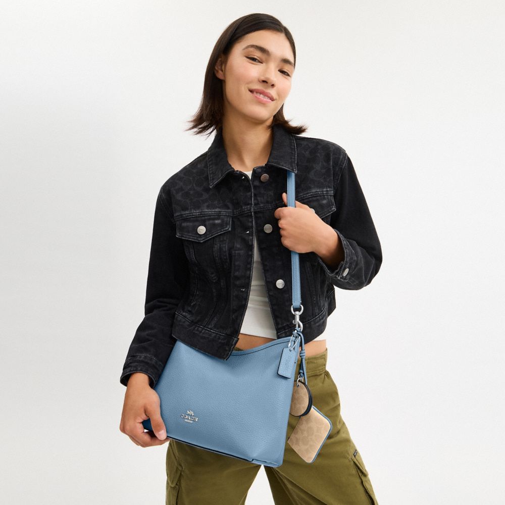 Laurel Shoulder Bag With Mirror Charm And Pouch