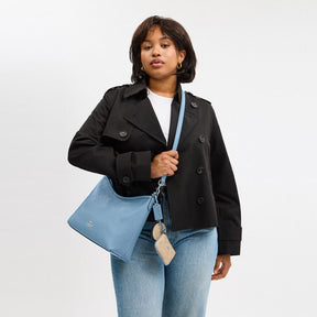 Laurel Shoulder Bag With Mirror Charm And Pouch