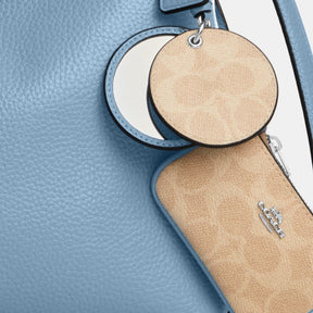 Laurel Shoulder Bag With Mirror Charm And Pouch