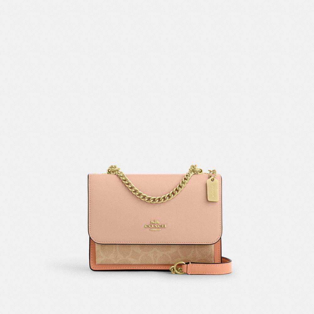 Mini Klare Crossbody Bag In Colorblock Signature Canvas
