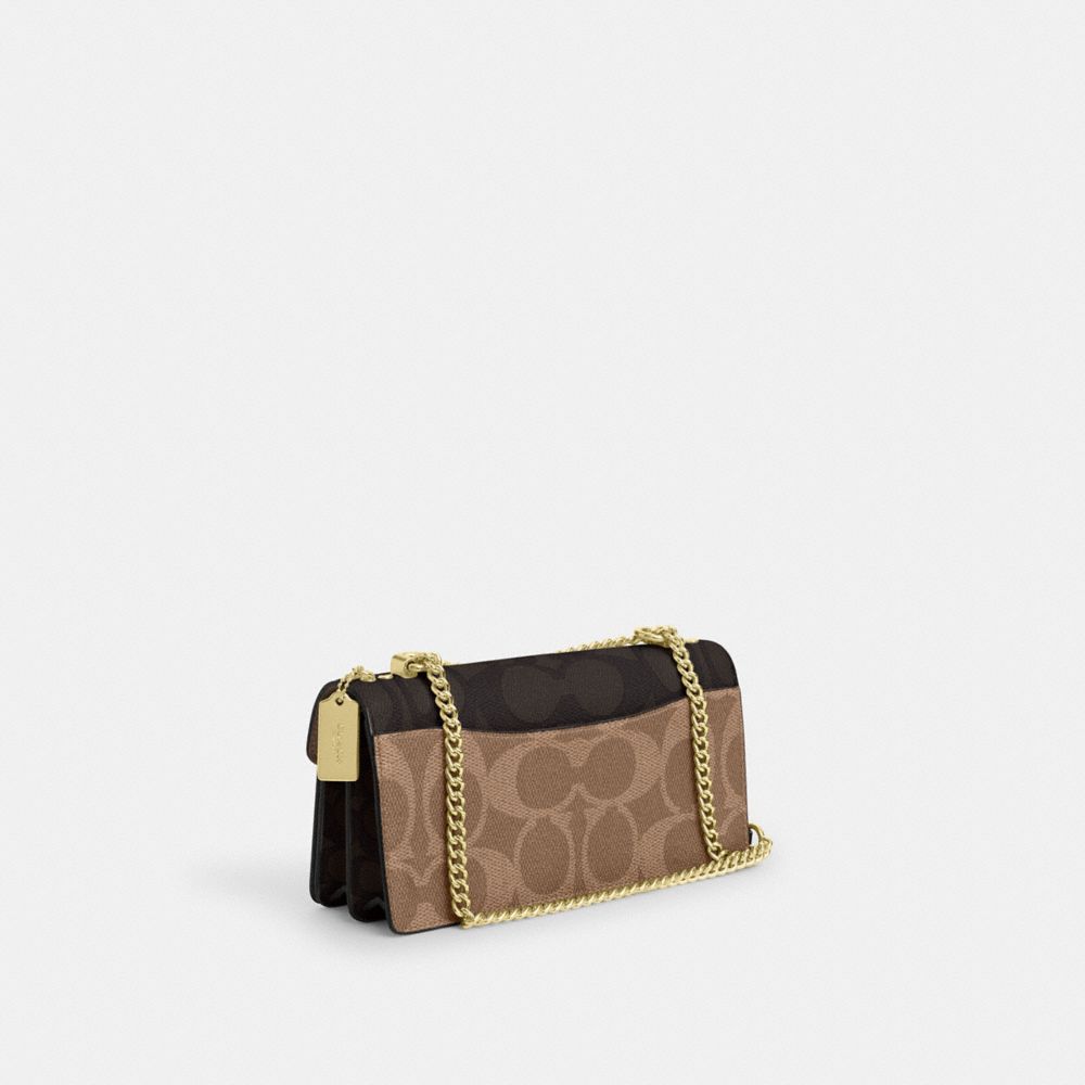 Klare Envelope Crossbody Bag In Blocked Signature Canvas