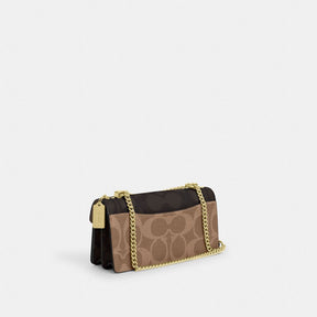 Klare Envelope Crossbody Bag In Blocked Signature Canvas