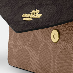 Klare Envelope Crossbody Bag In Blocked Signature Canvas