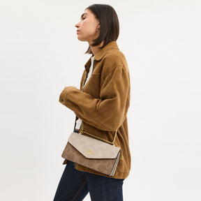 Klare Envelope Crossbody Bag In Blocked Signature Canvas