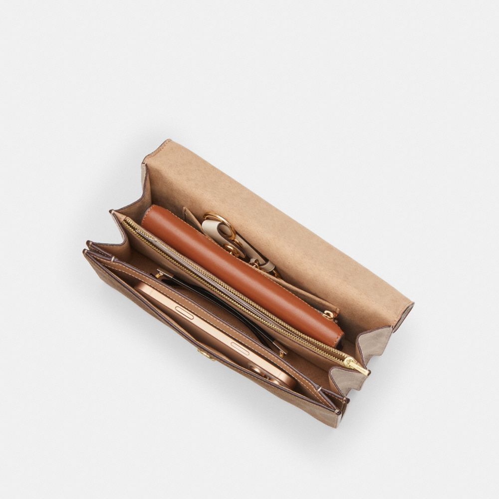 Klare Envelope Crossbody Bag In Blocked Signature Canvas