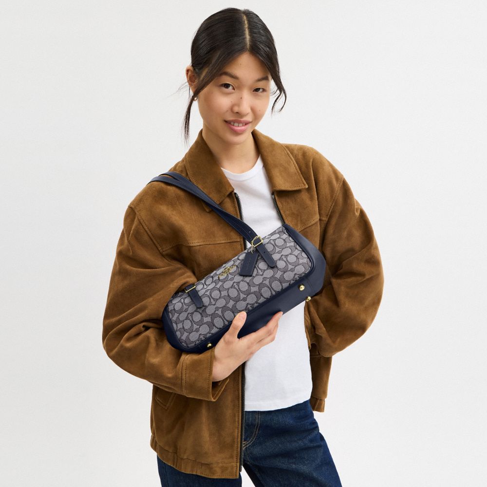 Asher Shoulder Bag In Signature Jacquard