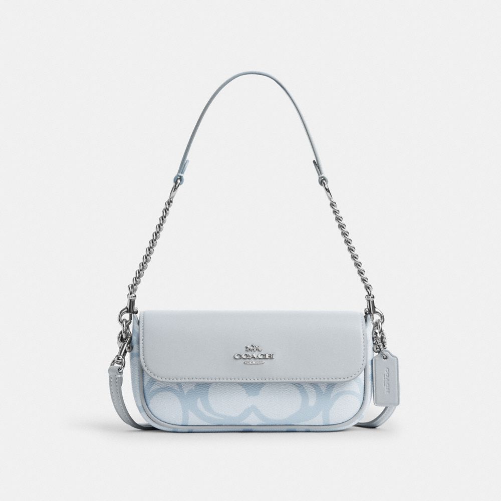 Hailey Flap Bag In Sketch Signature Canvas