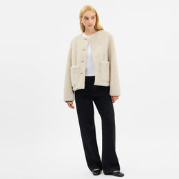 Shearling Cardigan Jacket