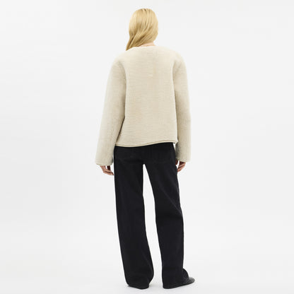 Shearling Cardigan Jacket