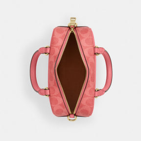 Coach X Peanuts Satchel Crossbody Bag In Signature Canvas With Lucy