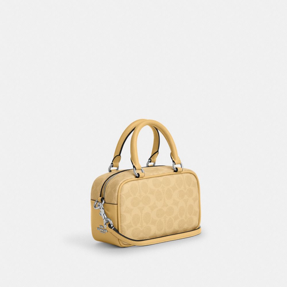 Coach X Peanuts Satchel Crossbody Bag In Signature Canvas With Lucy