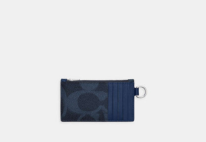Zip Card Case In Maxi Signature Canvas