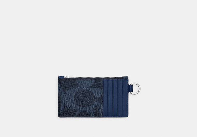 Zip Card Case In Maxi Signature Canvas