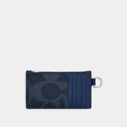 Zip Card Case In Maxi Signature Canvas