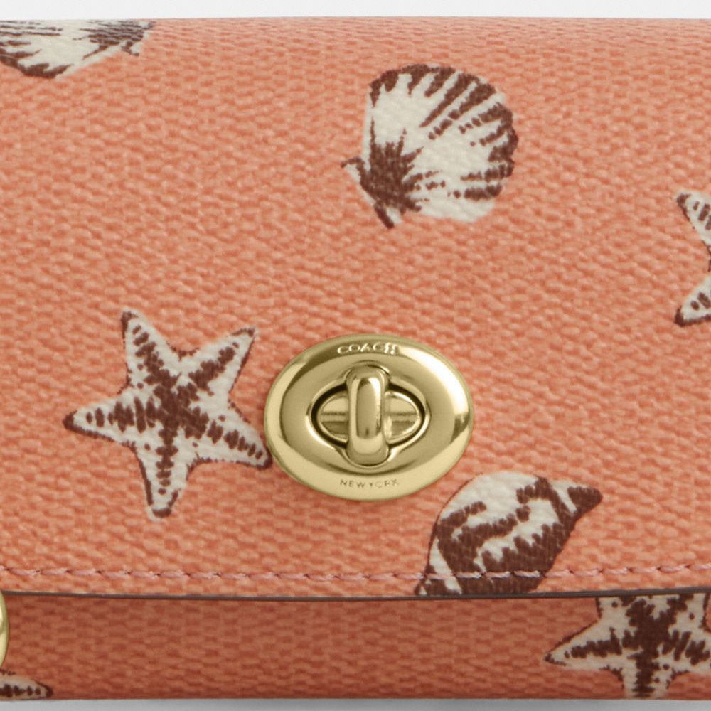 Sunglass Case With Shell Print