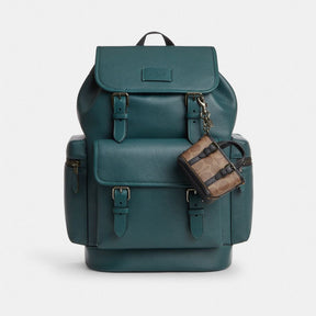 Mini Warner Tote Bag Charm In Signature Canvas