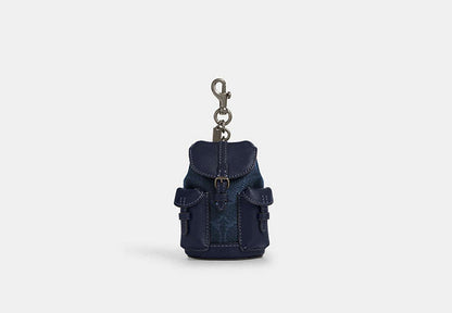 Mini Warner Backpack Bag Charm In Signature Canvas