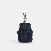 Mini Warner Backpack Bag Charm In Signature Canvas