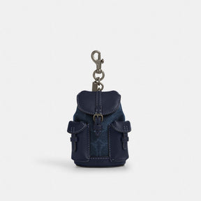 Mini Warner Backpack Bag Charm In Signature Canvas