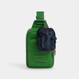 Mini Warner Backpack Bag Charm In Signature Canvas