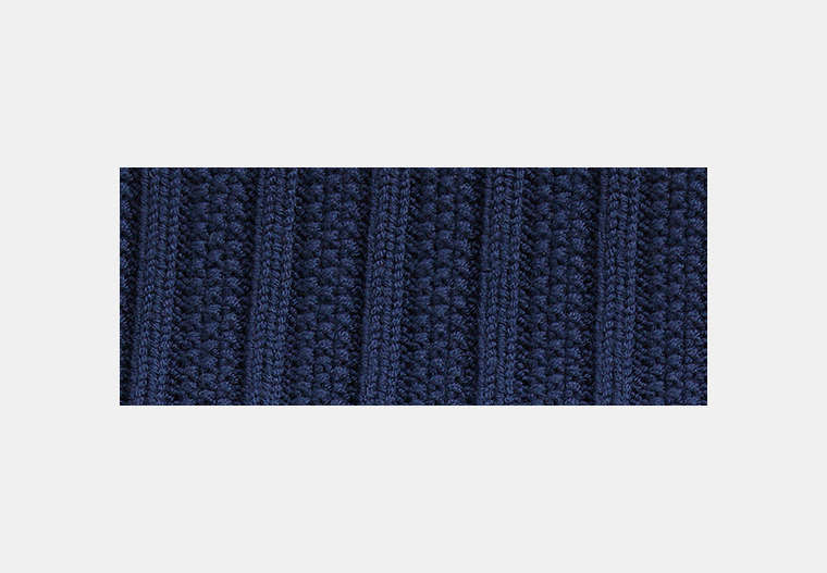 Restored Double Signature Retro Patch Knit Scarf