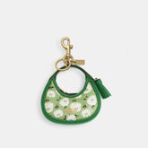 Mini Carmen Bag Charm With Floral Print