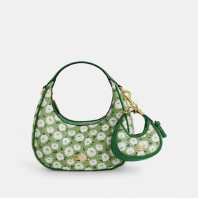 Mini Carmen Bag Charm With Floral Print