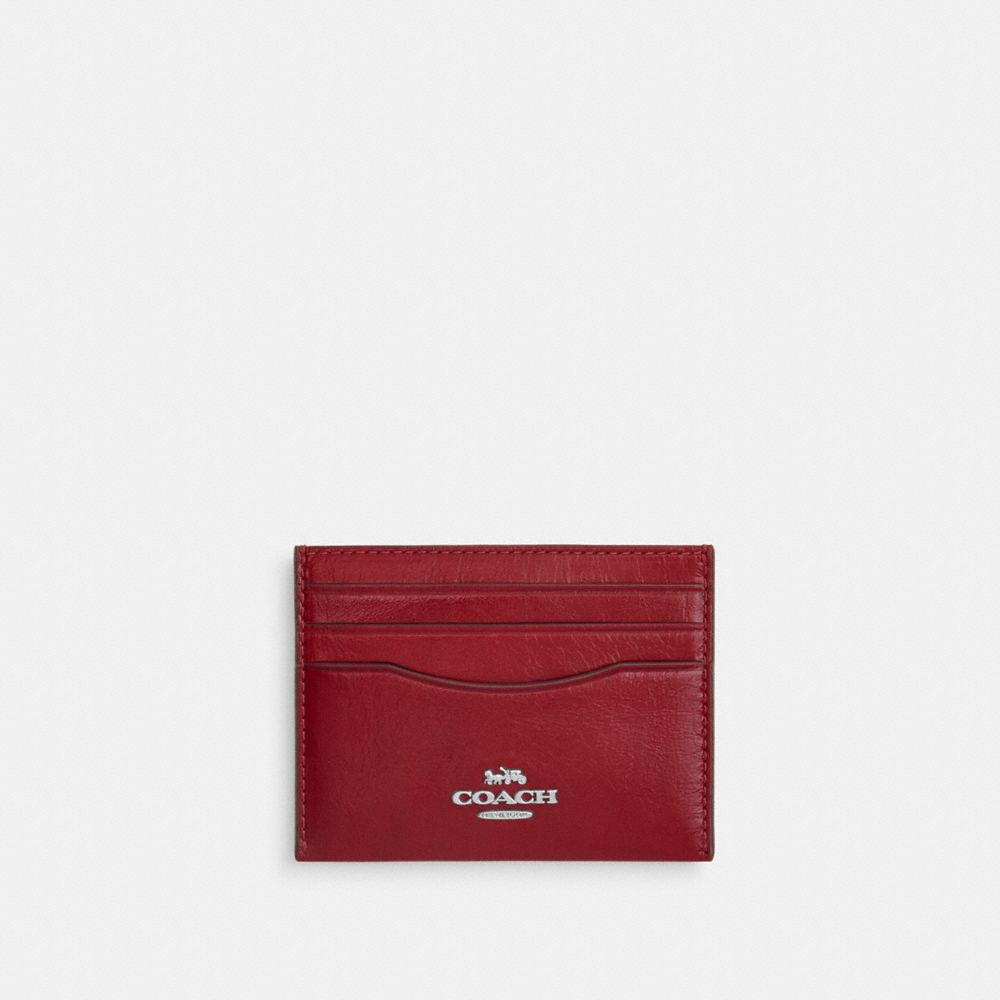 Slim Id Card Case In Loved Leather