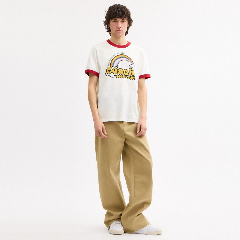 Rainbow Ringer T Shirt