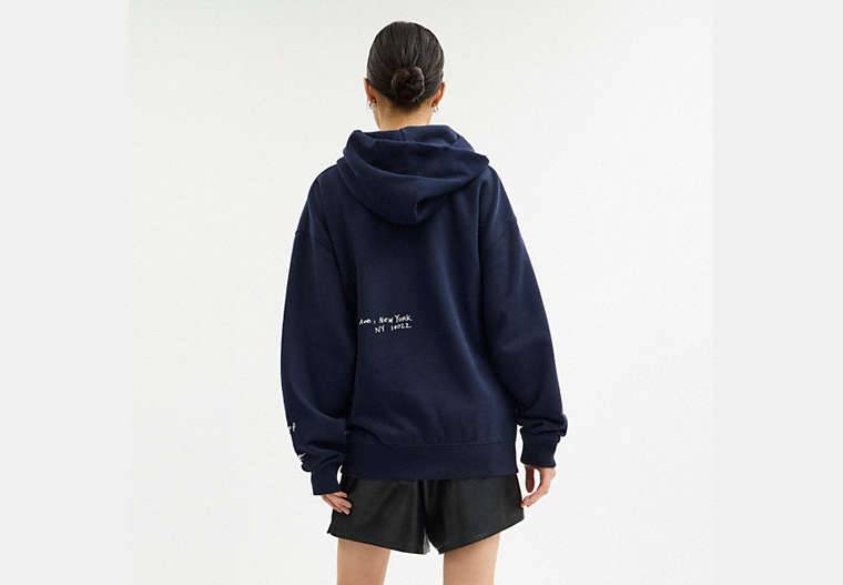 Sketch Horse And Carriage Relaxed Hoodie