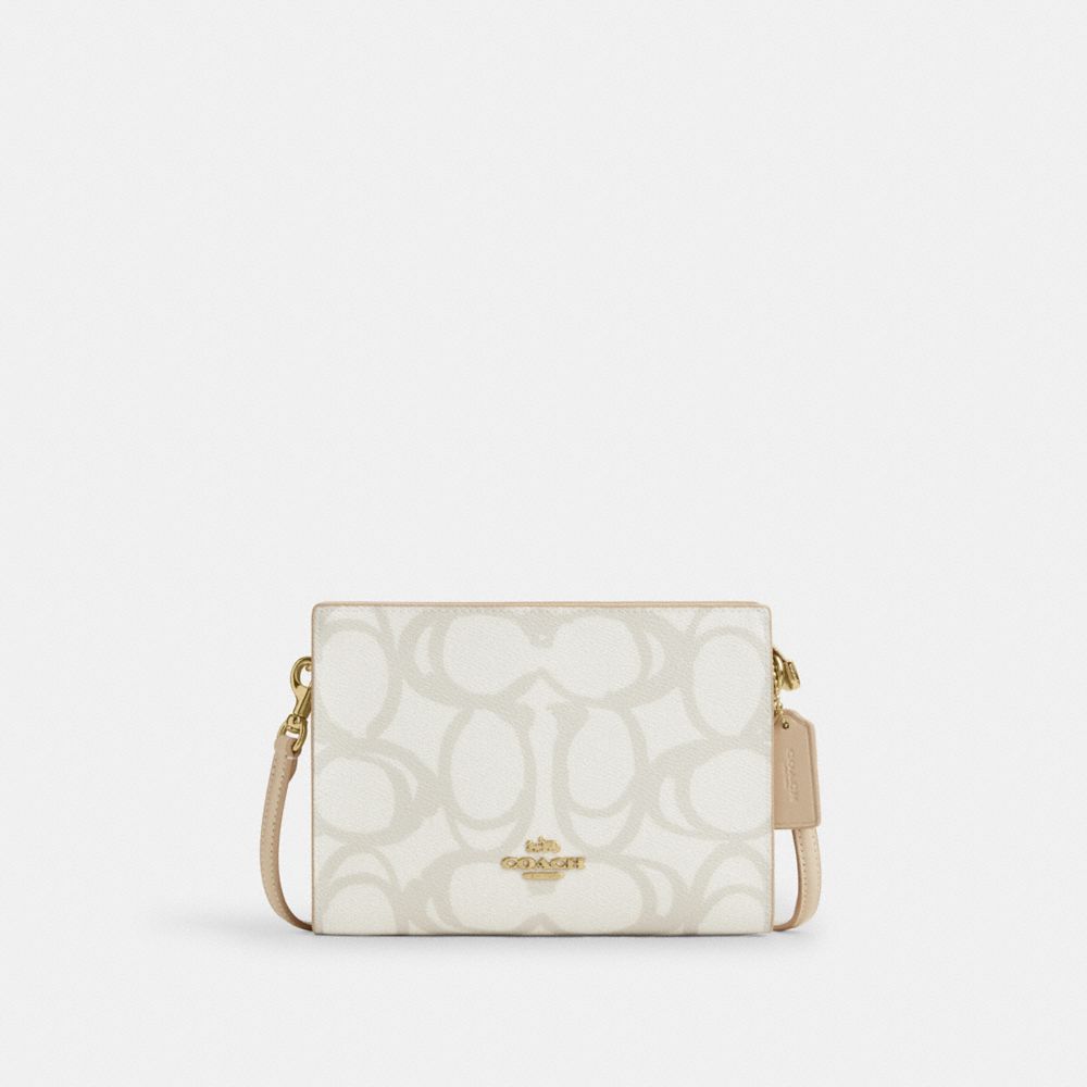 Slim Crossbody Bag In Sketch Signature Canvas