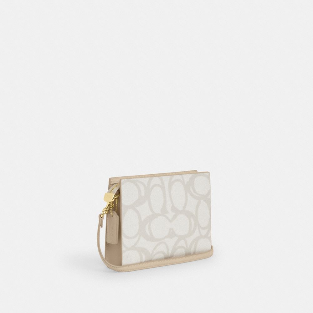 Slim Crossbody Bag In Sketch Signature Canvas