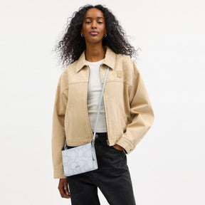 Slim Crossbody Bag In Sketch Signature Canvas
