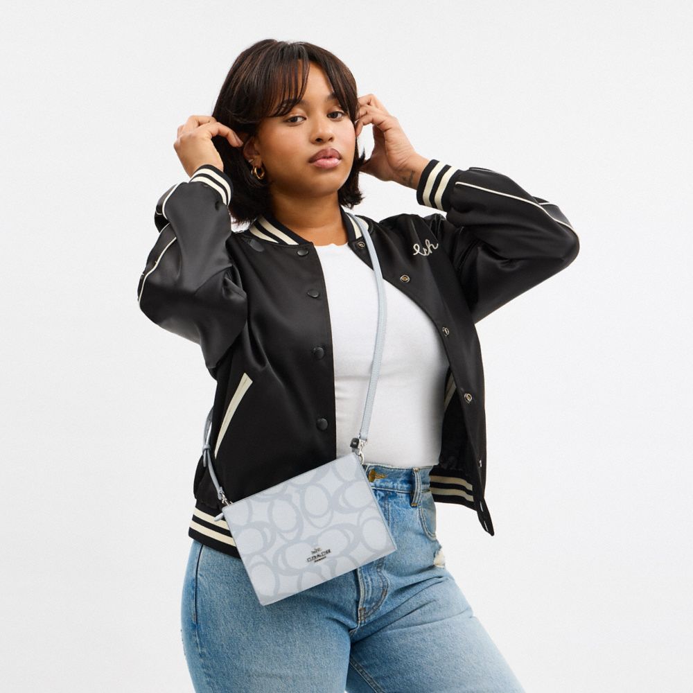 Slim Crossbody Bag In Sketch Signature Canvas