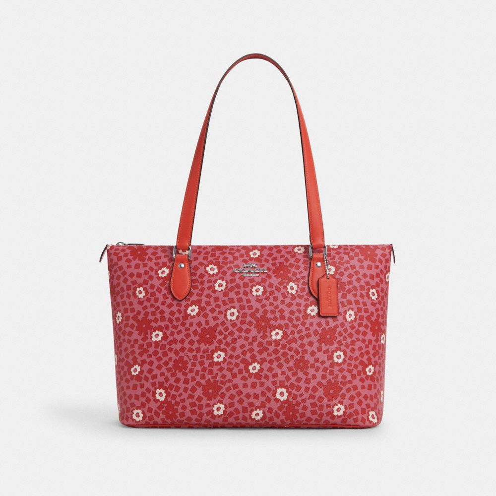 Gallery Tote Bag With Floral Print