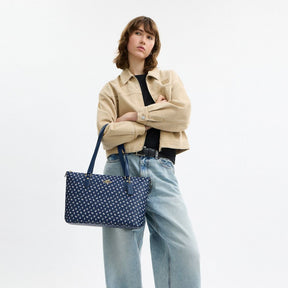 Gallery Tote Bag With Floral Print